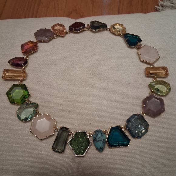 Stella & Dot Candy Gems Multicolor Gemstone Necklace and Bracelet Set - Picture 2 of 15